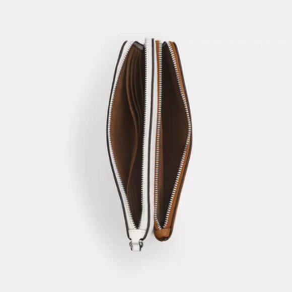 Coach Outlet  - double zip wallet in colorblock - Picture 2 of 2